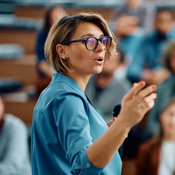 woman ceo speaking